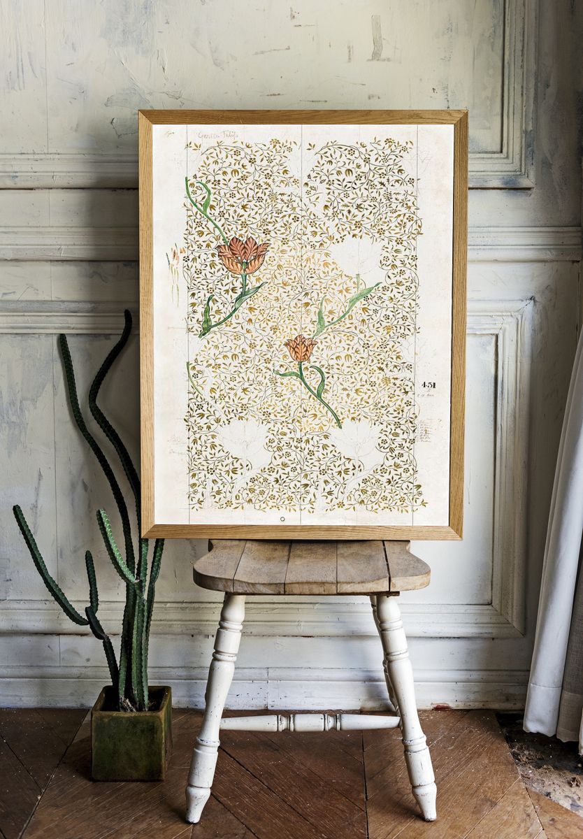 William Morris 's Garden Tulip. — room view 1