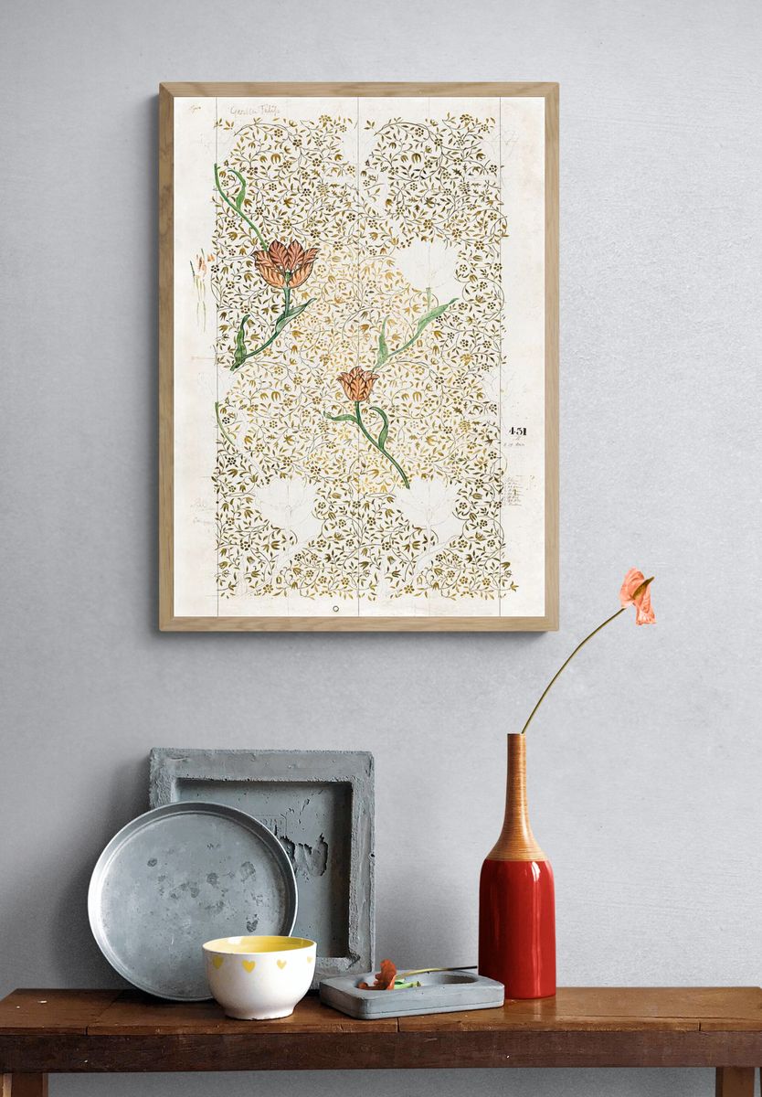 William Morris 's Garden Tulip. — room view 3