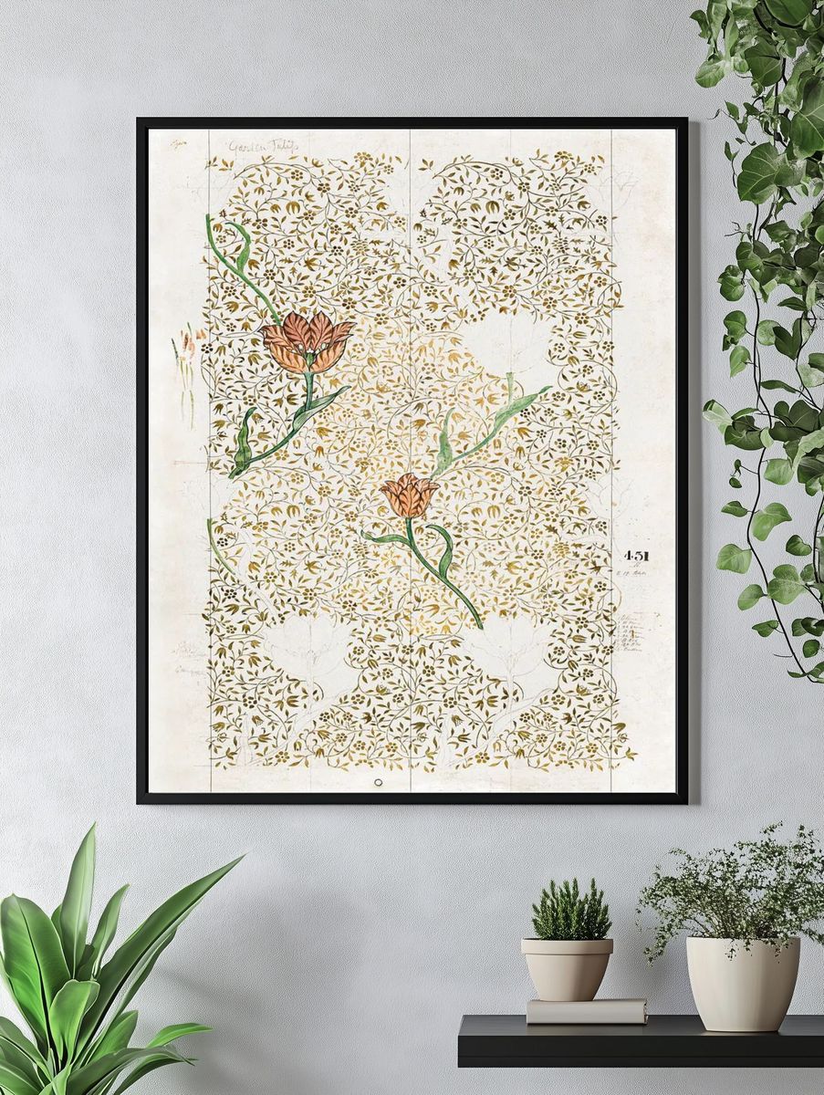 William Morris 's Garden Tulip. — room view 4