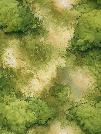 Verdant Canopy Watercolor Print. poster