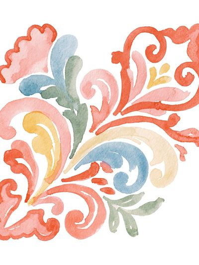 Pastel Floral Watercolor Print. poster