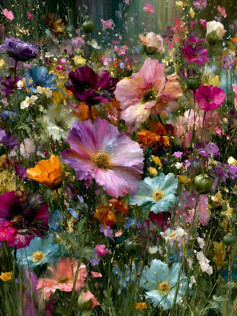 Wildflower Meadow Floral Print. poster detail