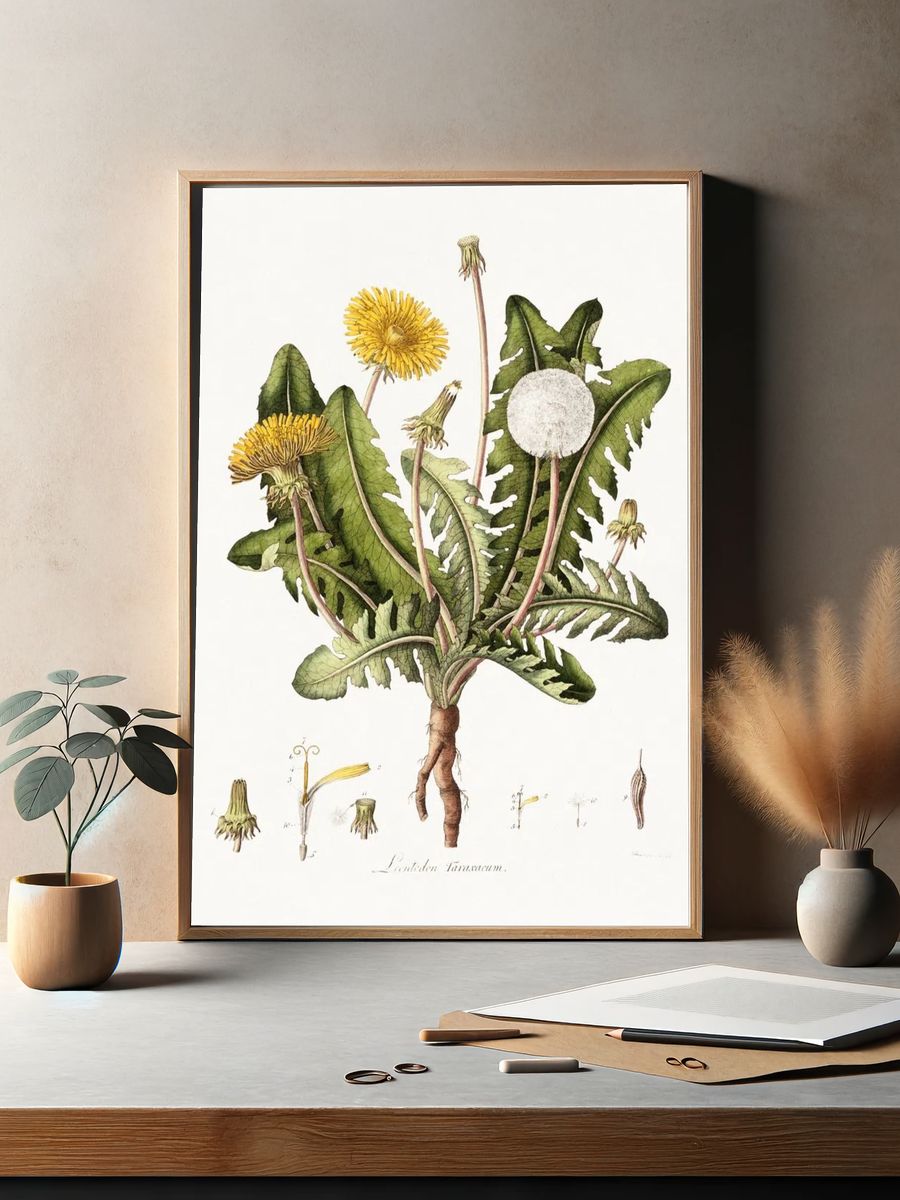 Dandelion (1777-1798) vintage prints William. — room view 2