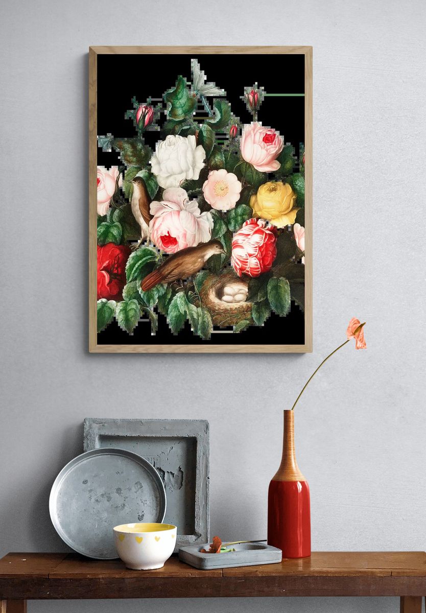 Wildflower Meadow Botanical Print. — room view 3
