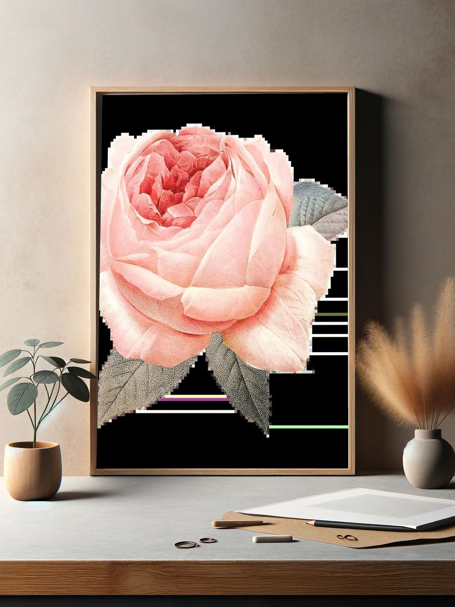 Tropical Lily Bloom Botanical Print. — room view 2