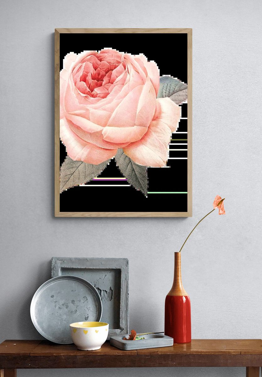 Tropical Lily Bloom Botanical Print. — room view 3