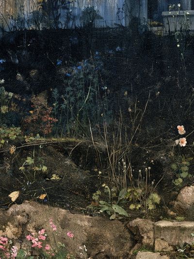 Moody Garden Path Poster.