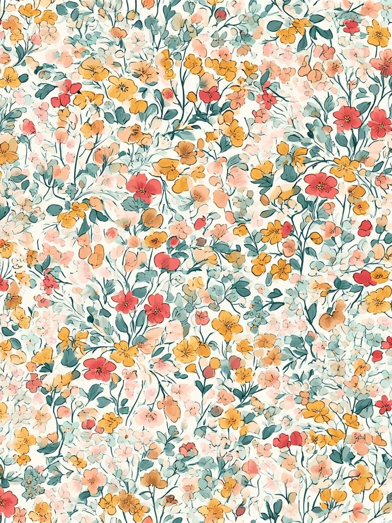 Pastel Wildflower Botanical Poster. poster detail