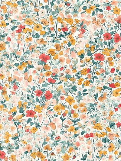 Pastel Wildflower Botanical Poster. poster
