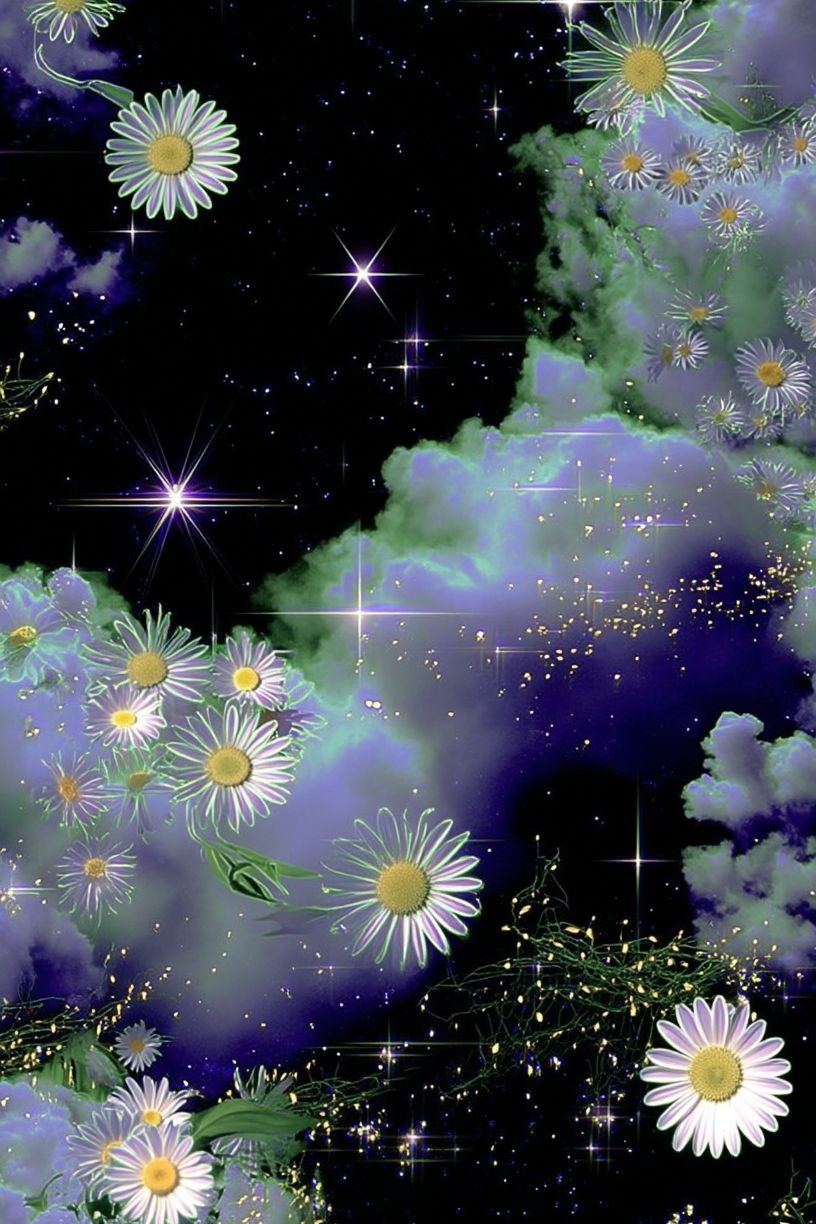 Celestial Daisy Cloudscape Print. poster detail