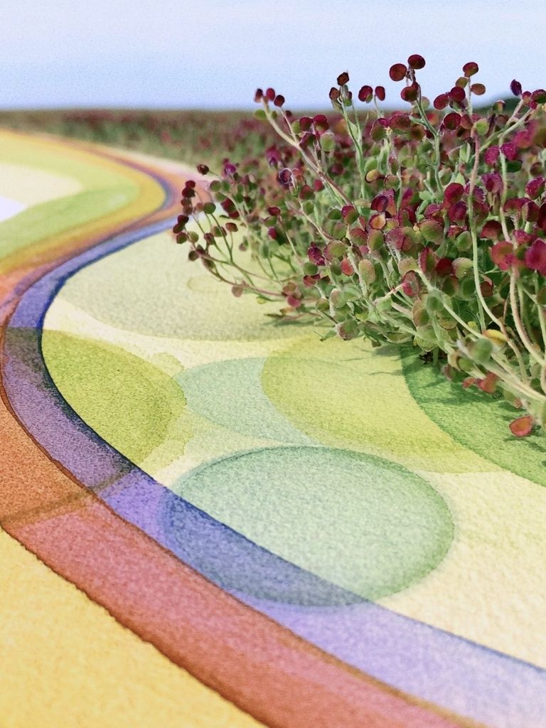 Rainbow Botanical Abstract Poster. poster detail