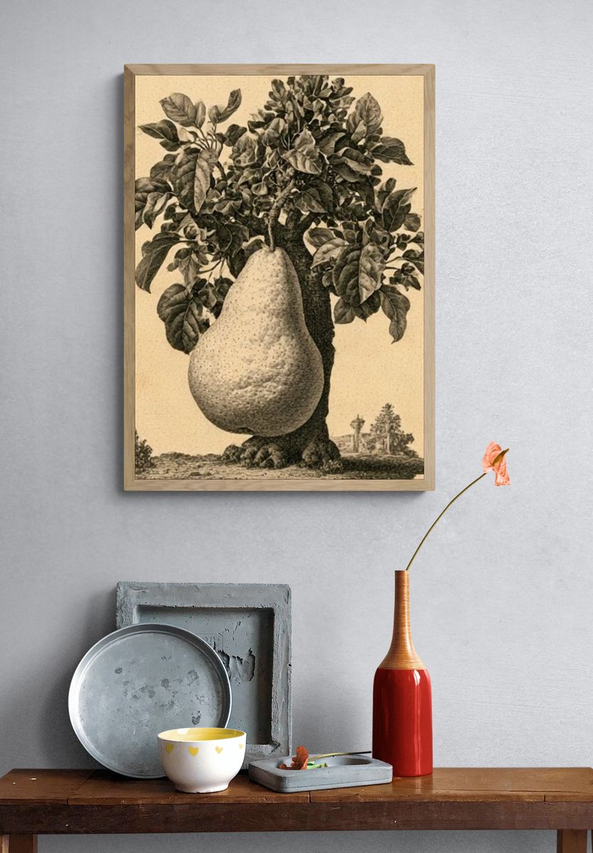 Pear Tree Botanical Print. — room view 3