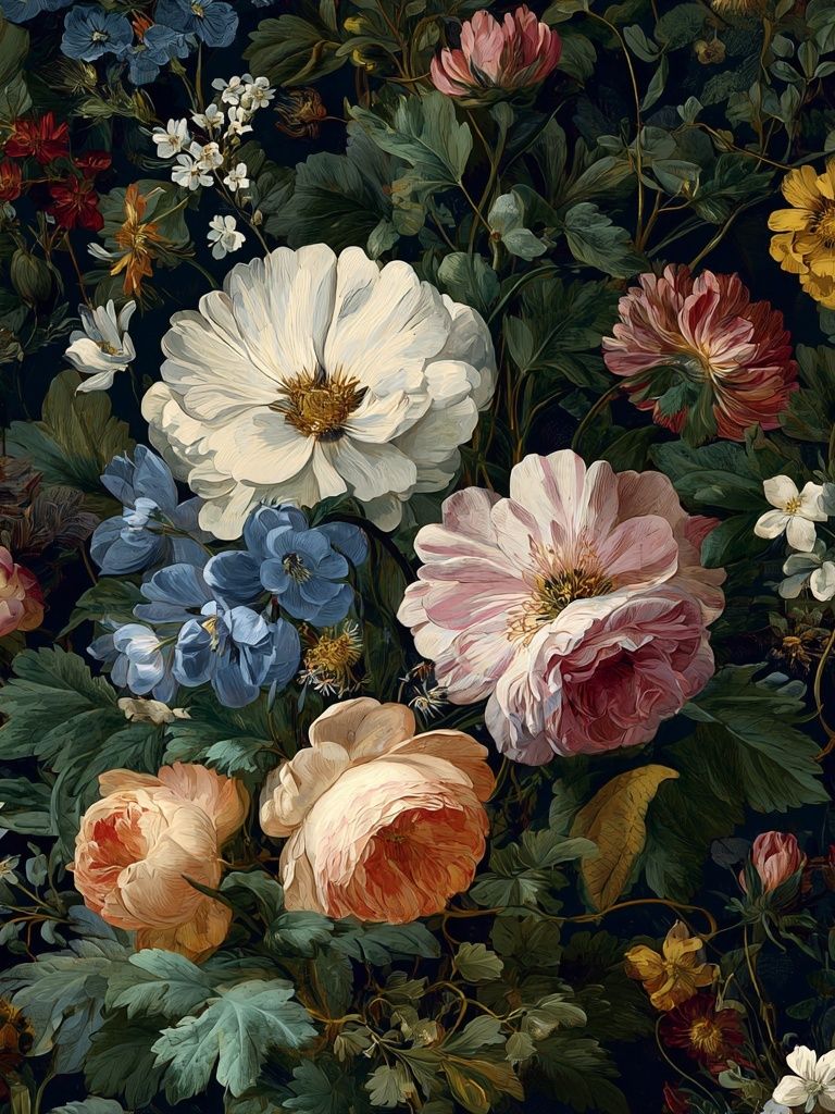Botanical Floral Garden Print. poster — botanical art