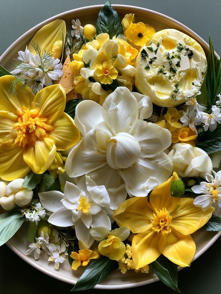 Yellow Floral Still Life Poster. poster detail