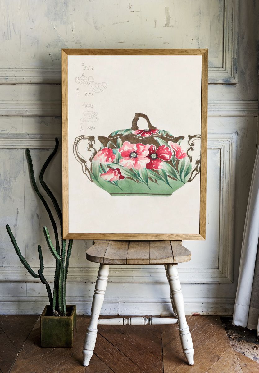 Design Sugar Bowl (1880-1910) painting. room preview