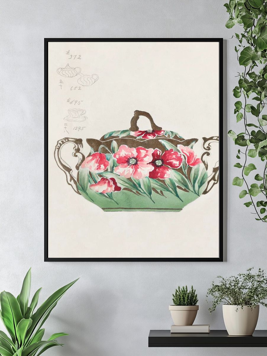 Design Sugar Bowl (1880-1910) painting. — room view 4