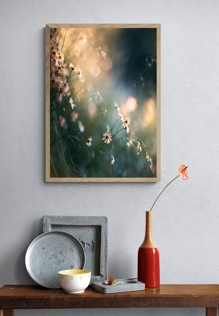 Dreamy Wildflower Meadow Print. — room view 3