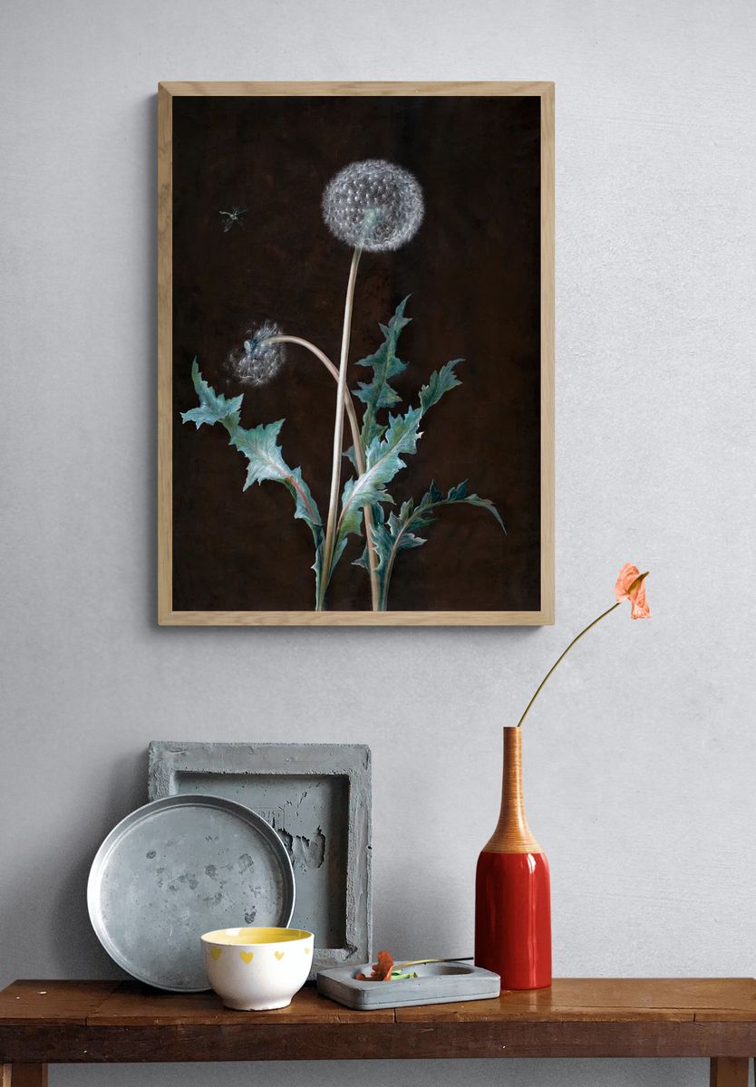 Dandelion (1755) painting high resolution. — room view 3