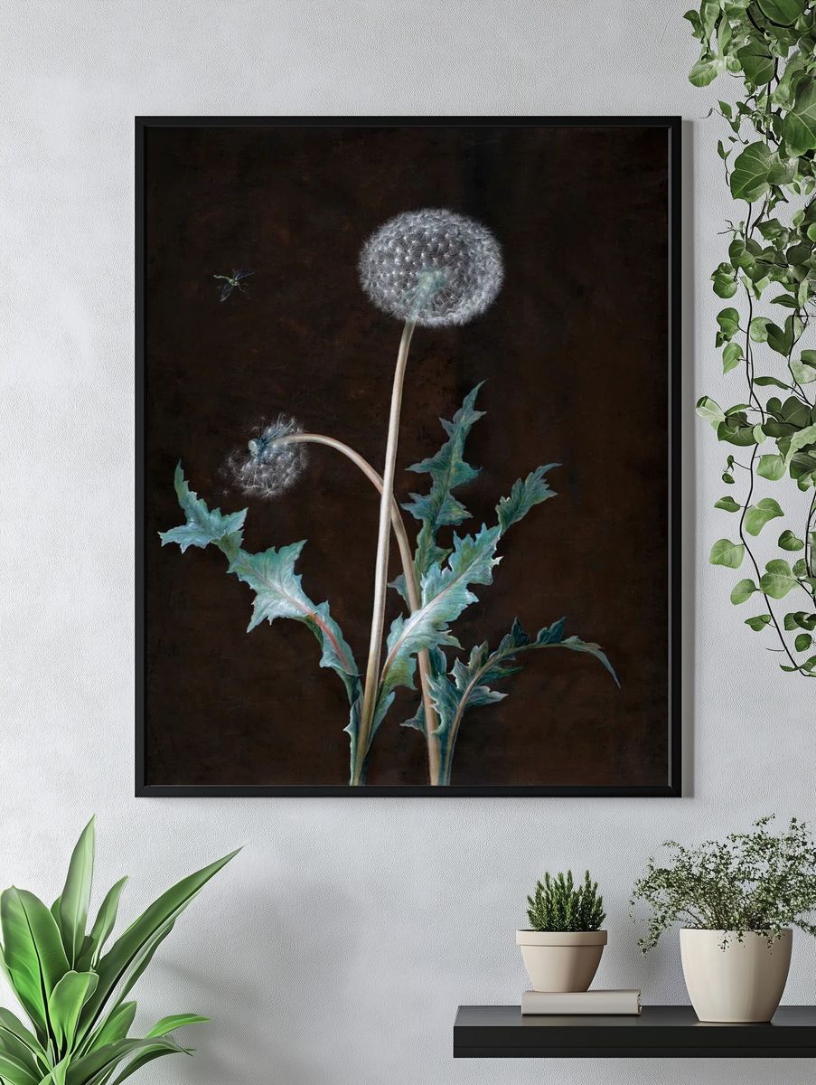 Dandelion (1755) painting high resolution. — room view 4