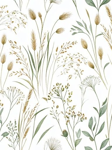 Wild Meadow Botanical Print. poster detail