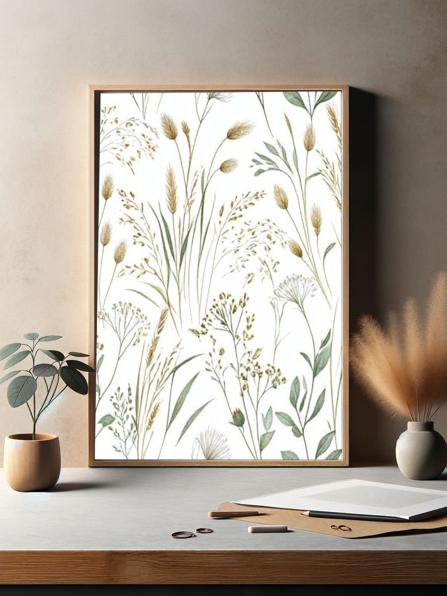 Wild Meadow Botanical Print. — room view 2
