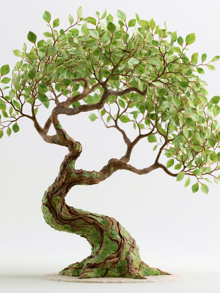 Bonsai Tree Illustration Poster. poster — botanical art