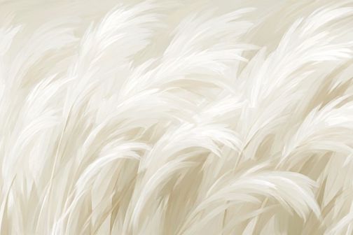 Soft Pampas Grass Botanical Print. poster — botanical art