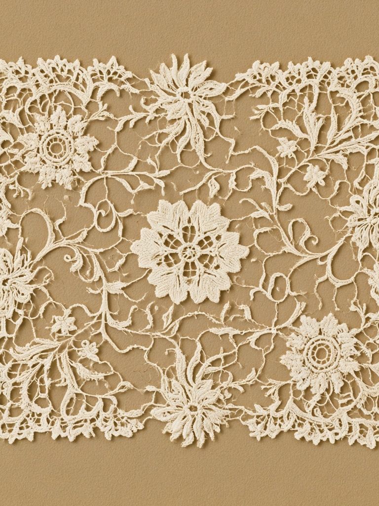 Lace Floral Pattern Poster. poster — botanical art