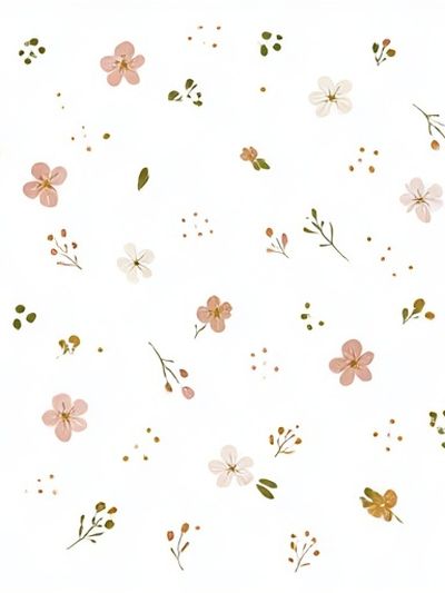 Pastel Wildflower Pattern Print. poster