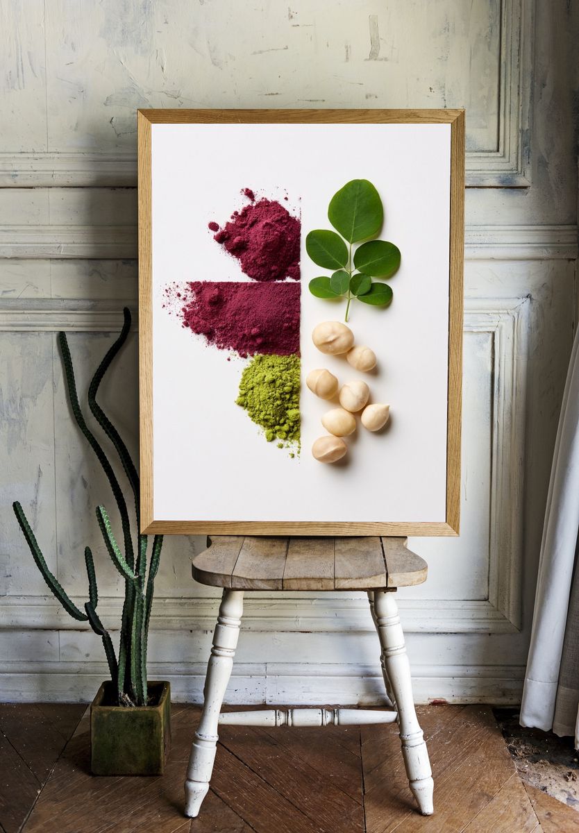 Botanical Still Life Illustration Poster. — room view 1