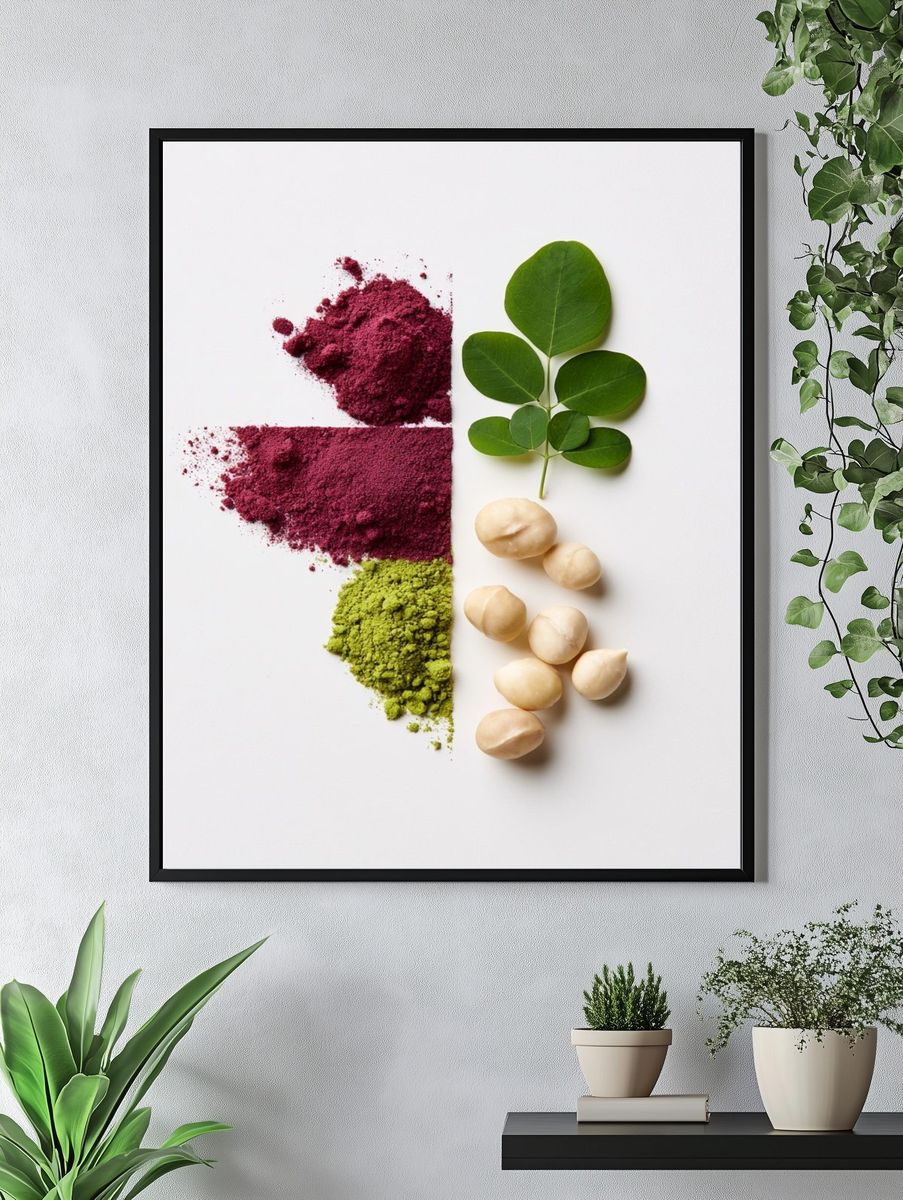 Botanical Still Life Illustration Poster. — room view 4