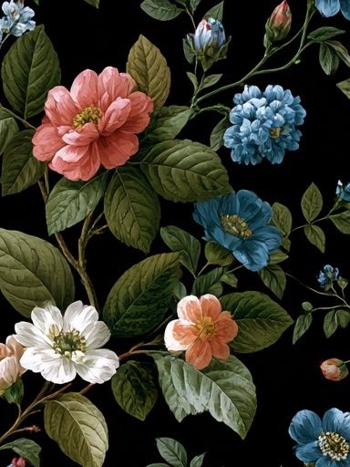 Floral Botanical Poster. poster — botanical art