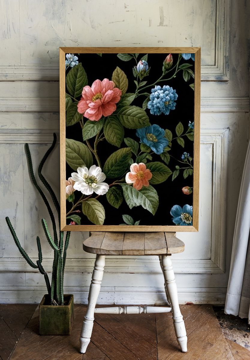 Floral Botanical Poster. room preview