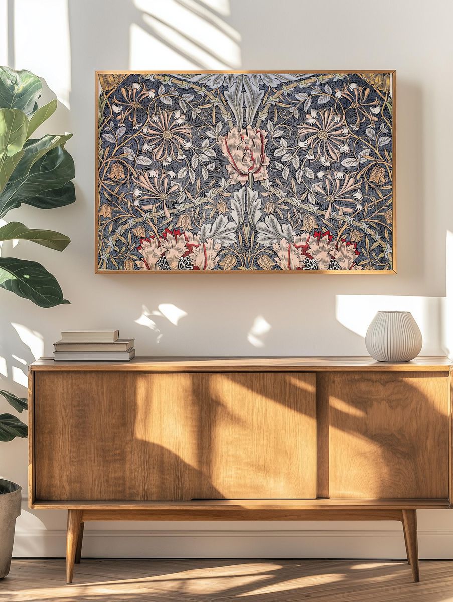 William Morris 's Printed Linen. — room view 3