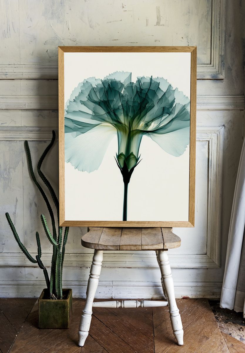 Abstract Bloom Botanical Print. — room view 1