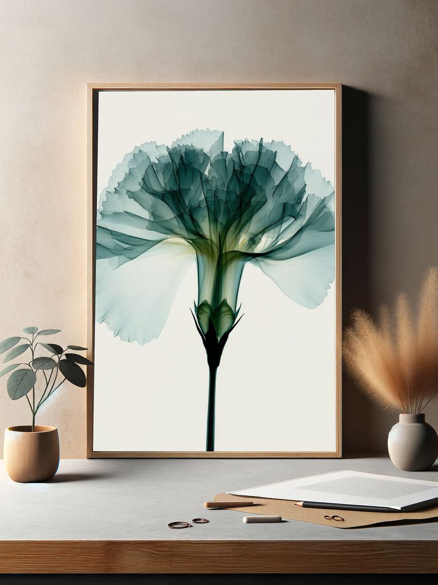 Abstract Bloom Botanical Print. — room view 2
