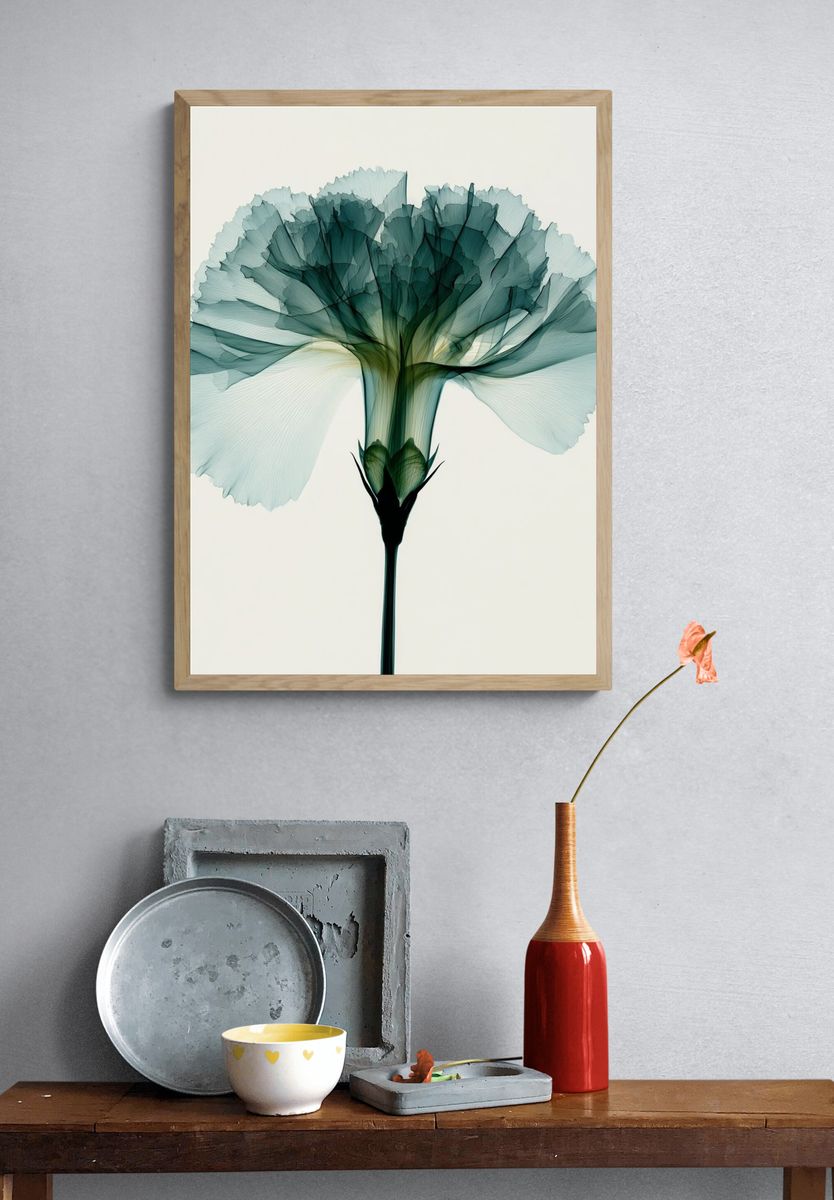 Abstract Bloom Botanical Print. — room view 3