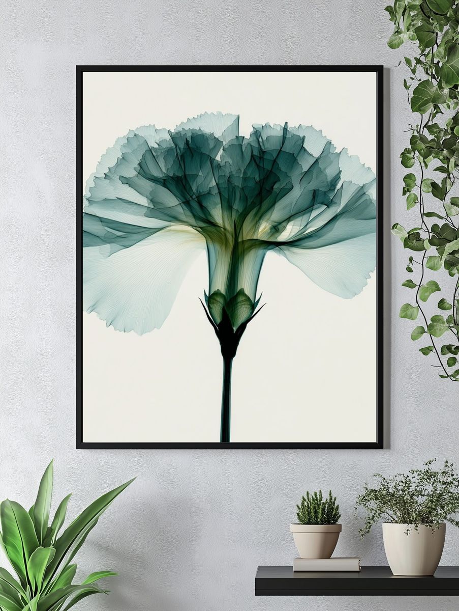 Abstract Bloom Botanical Print. — room view 4