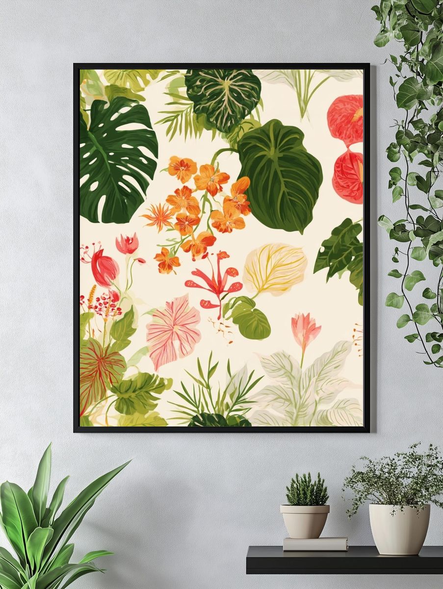 Tropical Botanical Garden Print. — room view 4