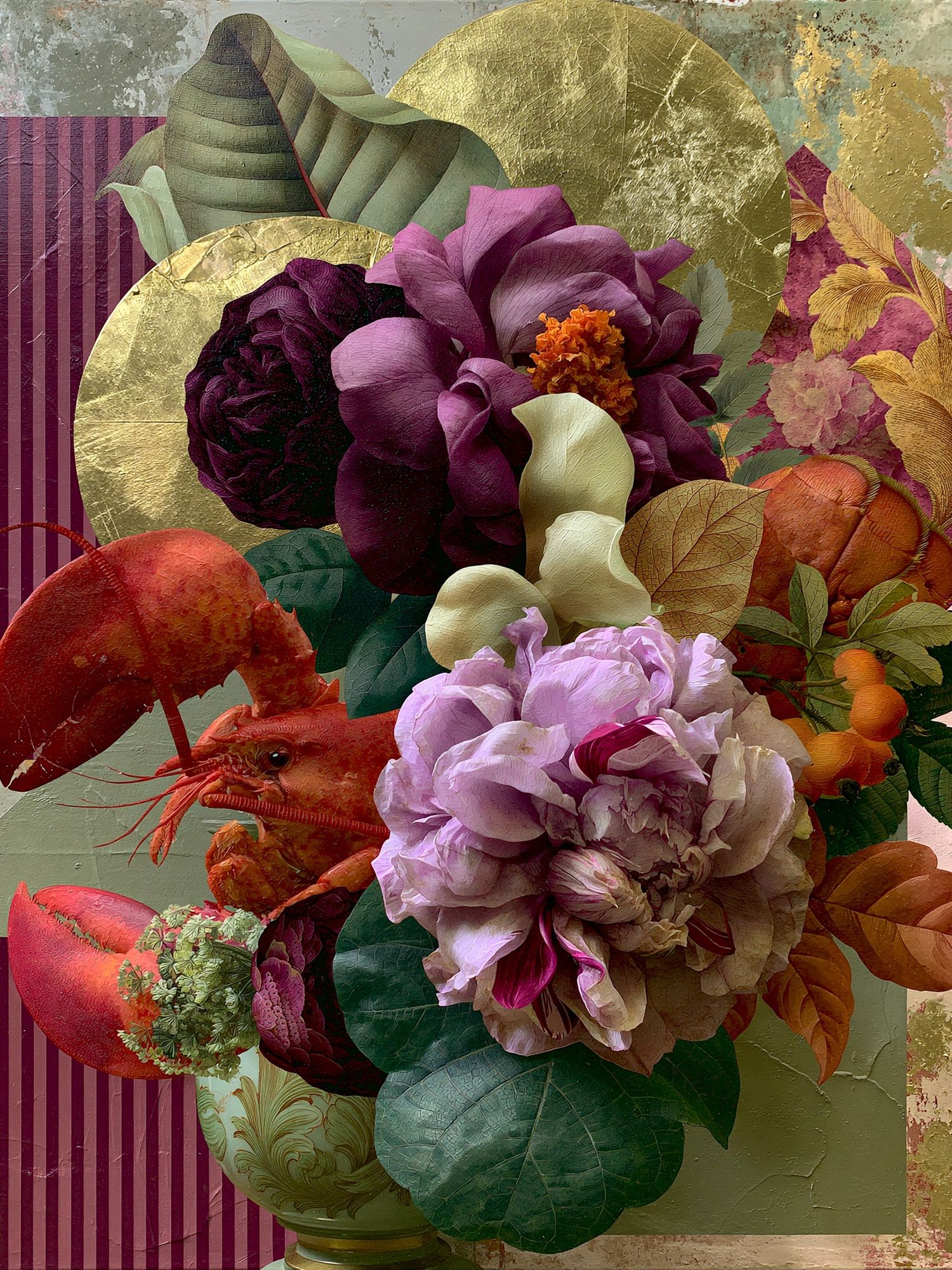 Botanical Still Life Collage Poster. poster — botanical art