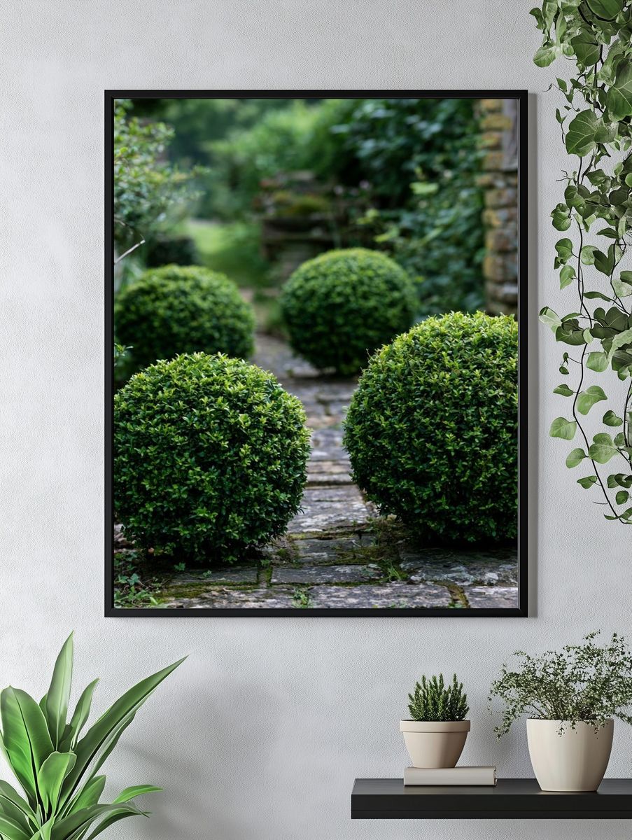 Boxwood Garden Path Poster. — room view 4