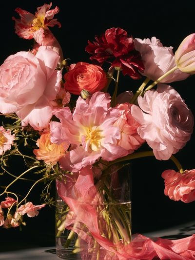 Pink Floral Still Life Poster.