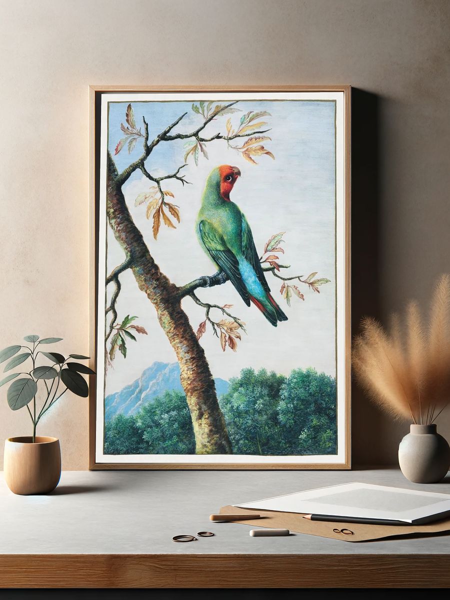 Bird Study painting high resolution. — room view 2