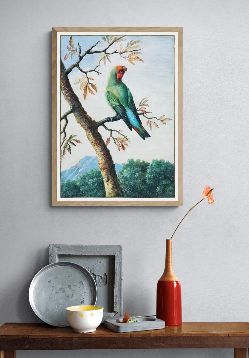 Bird Study painting high resolution. — room view 3