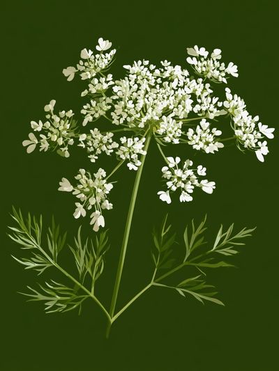 Queen Anne's Lace Botanical Print.