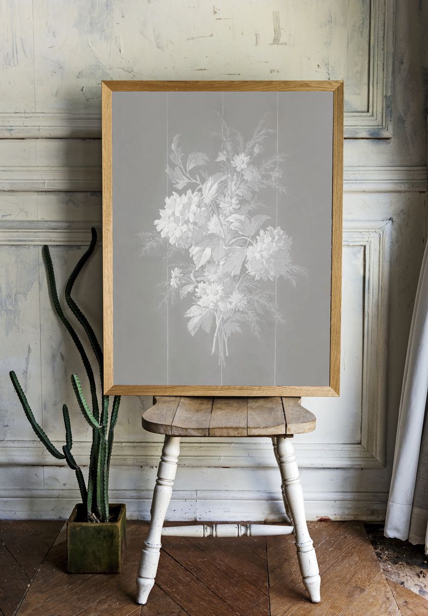 Sidewall - floral (1855–1900) Ericson. — room view 1
