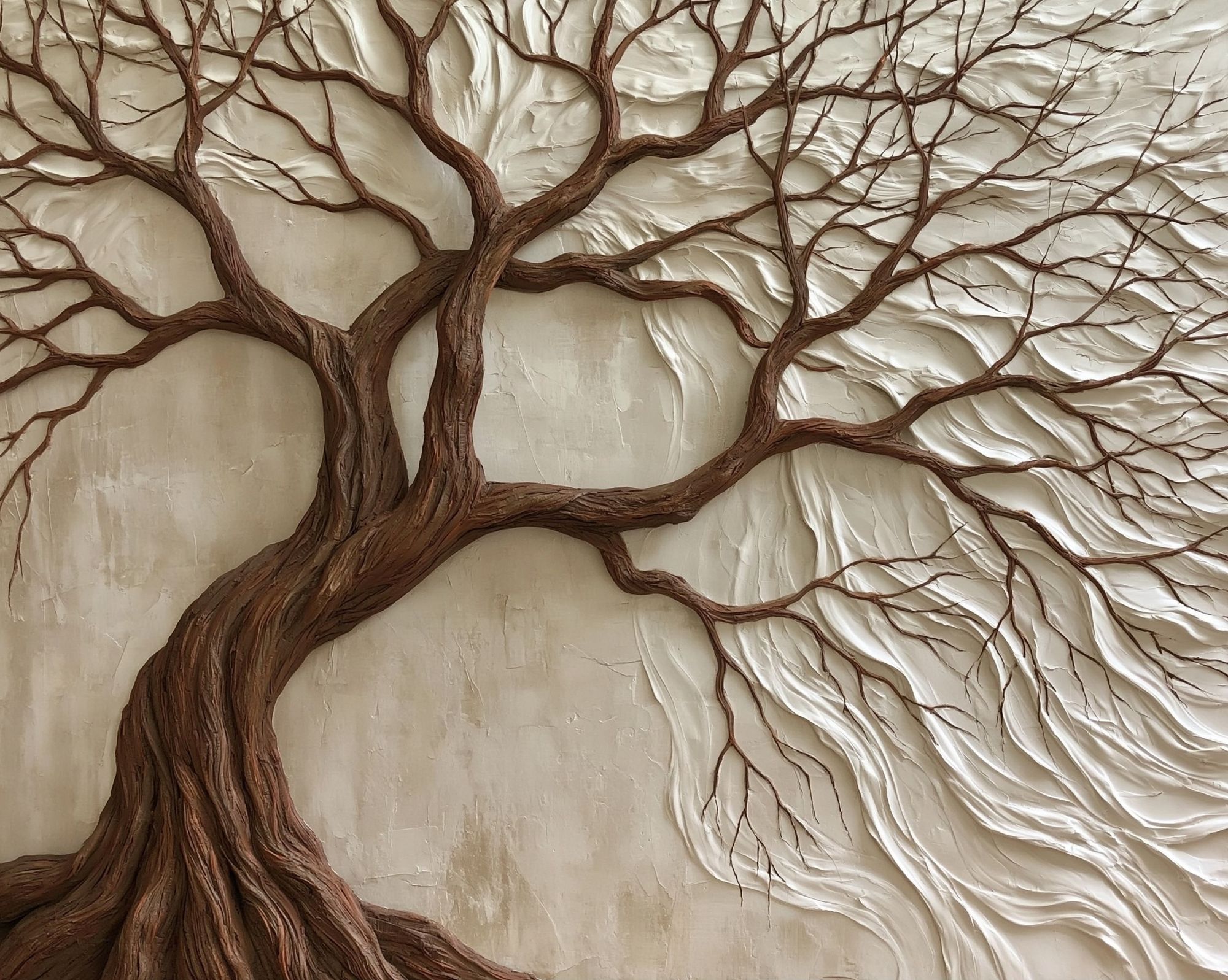 Textured Tree of Life Botanical Print. poster detail