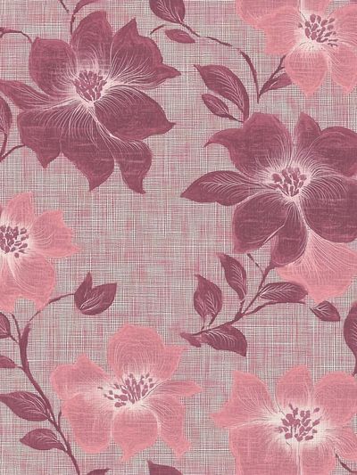 Pink Floral Botanical Print. poster