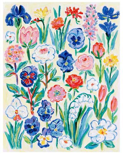 Colorful Floral Garden Poster. poster