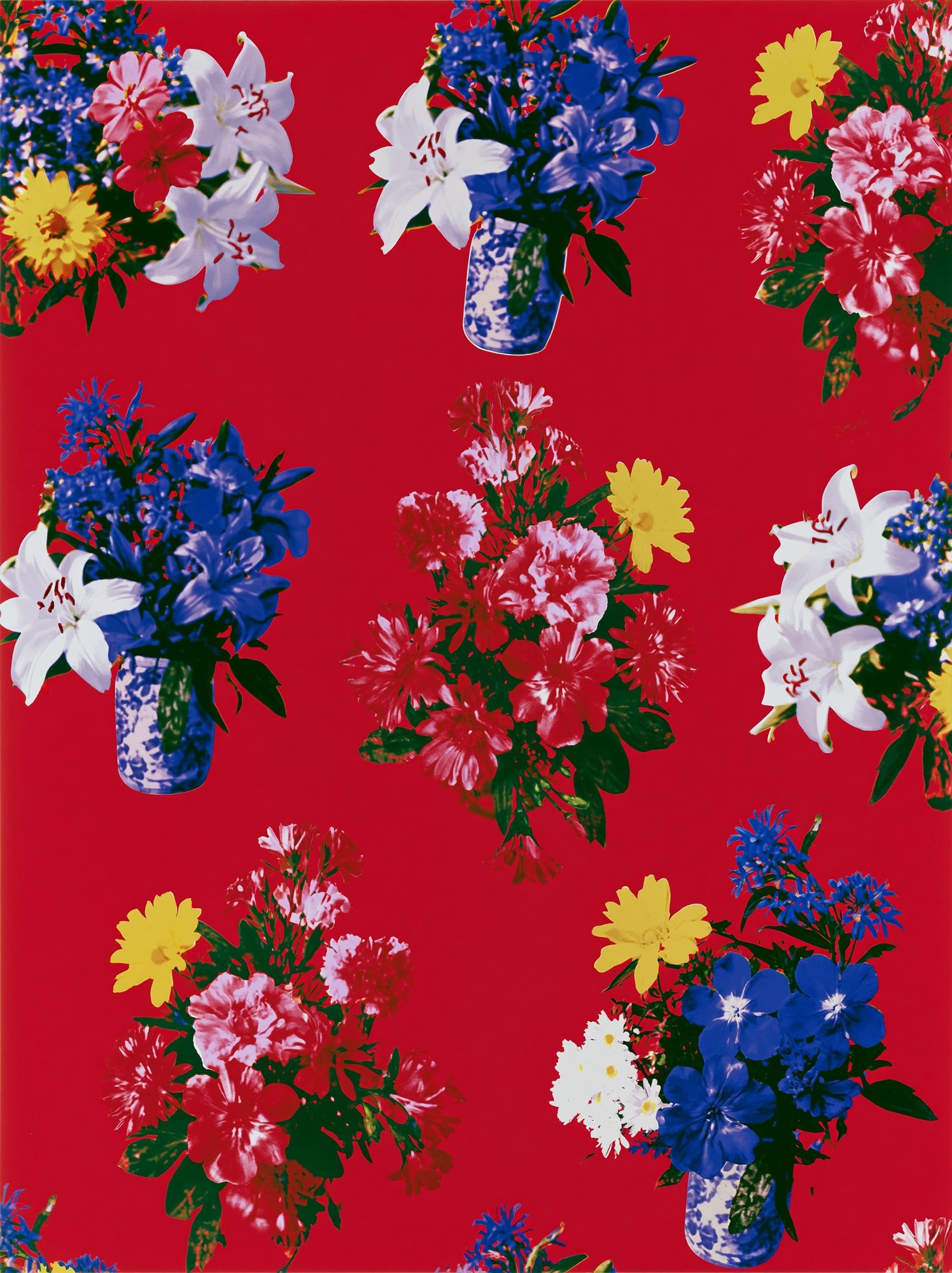 Floral Bouquet Pattern Vintage Print. poster detail